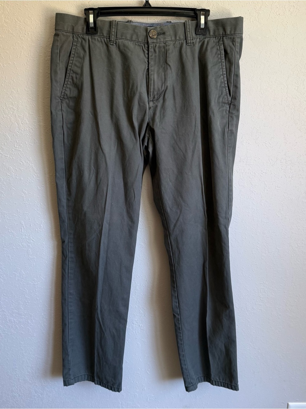 Men’s 34x32 Gray Tommy Hilfiger Custom Fit Preppy Business Office Straight Leg